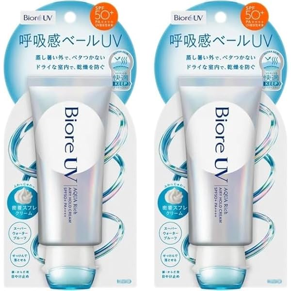 Biore UVアクアリッチ　エアリーホールドクリーム6本セット Amazon.co.jp: 【2025年夏NEW】ビオレUV アクアリッチ エアリー